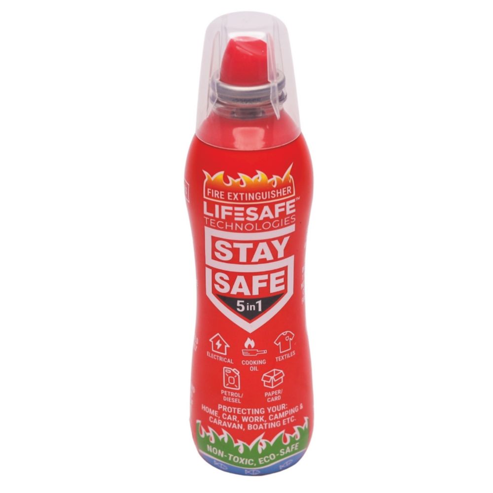 LifeSafe Technologies StaySafe HomeSafe Plus Fire Extinguisher & Alarm Set 6 Pieces