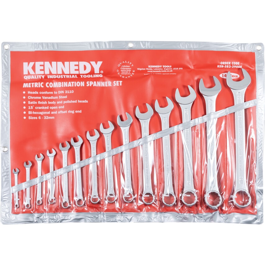 6-32mm CV Combination Spanner Set 14 Piece