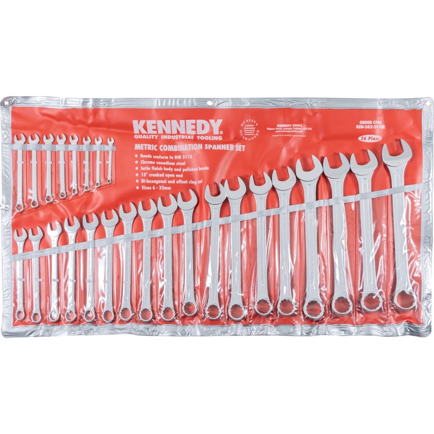 6-32mm CV Combination Spanner Set 26 Piece