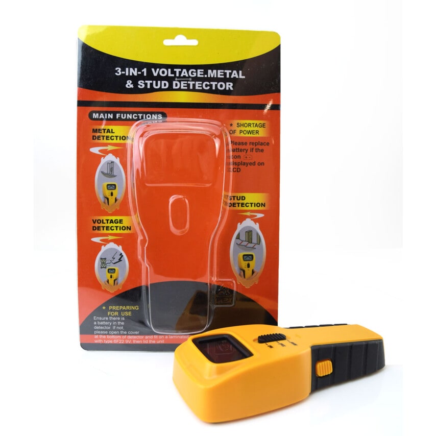 6361 3 in 1 Metal Stud & Voltage Detector LCD Display