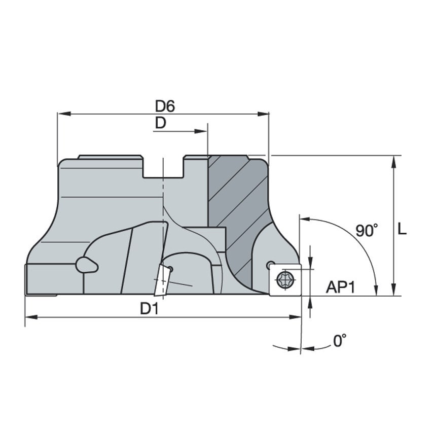 63A06RS90SP10DG KSSM SHELL MILL