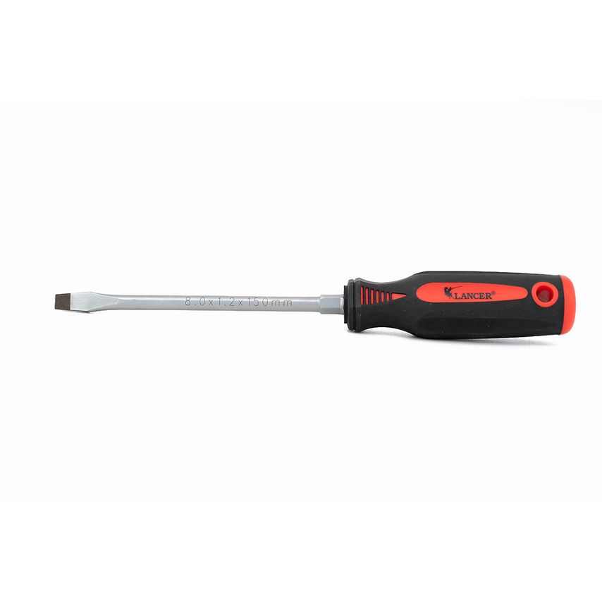 6.5mm Flat/Slotted Screwdriver Metric Magnetic Tip Mounted Entire Handle 150mm