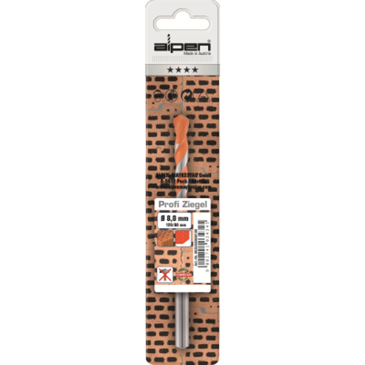 6.5mm x 200mm Cavity Brick Drill
