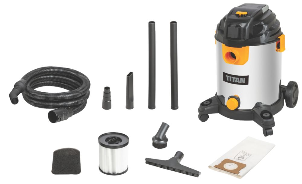 Titan TTB776VAC 1400W 30Ltr  Wet & Dry Vacuum 220-240V