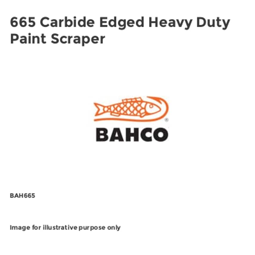 665 Carbide Edged Heavy Duty Paint Scraper BAH665