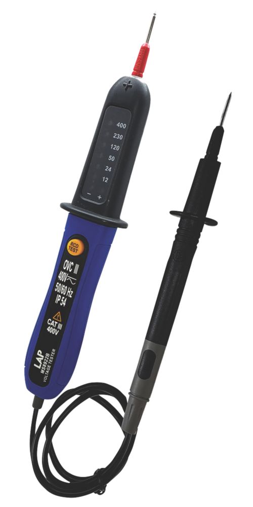 LAP  AC/DC 2-Pole Voltage Tester with RCD 400V