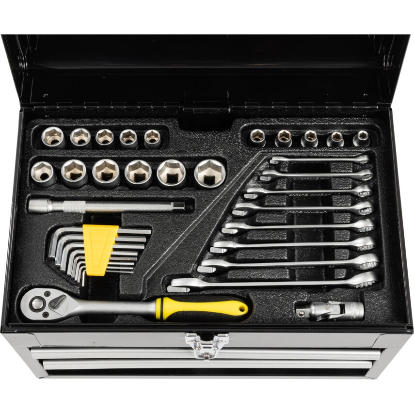 67 Piece Tool Kit in 2 Drawer Tool Chest