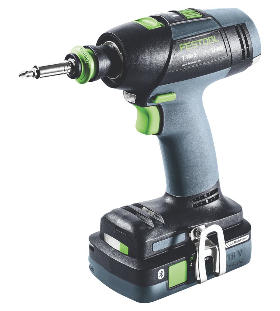 Festool T 18+3 HPC 4.0 I-Set 18V 2 x 4.0Ah Li-Ion Airstream Li-High Power Brushless Cordless Drill Driver