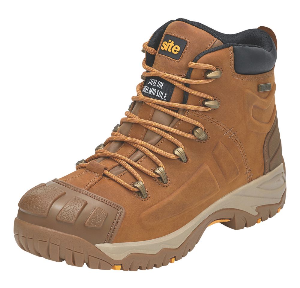 Site Fortress    Safety Boots Tan Size 9