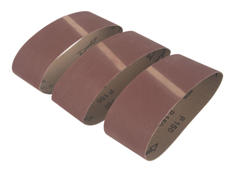 Titan  150 Grit Multi-Material Sanding Belts 457mm x 76mm 3 Pack