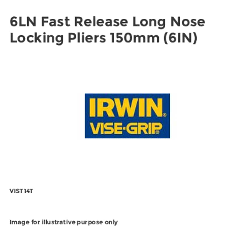 6LN Fast Release Long Nose Locking Pliers 150mm (6IN)