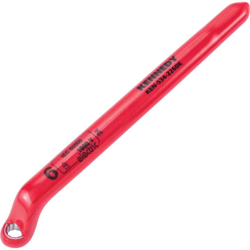 6MM Insulated Ring Spanner Double Triangle 1000 V