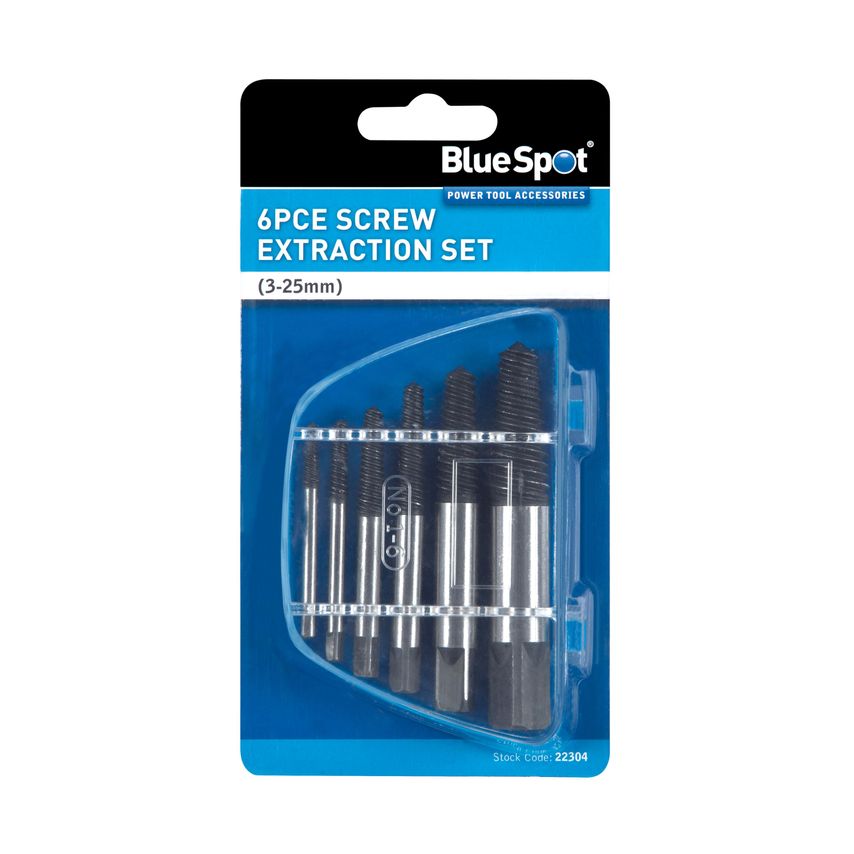 6PCE Screw Extraction Set (3-25mm)