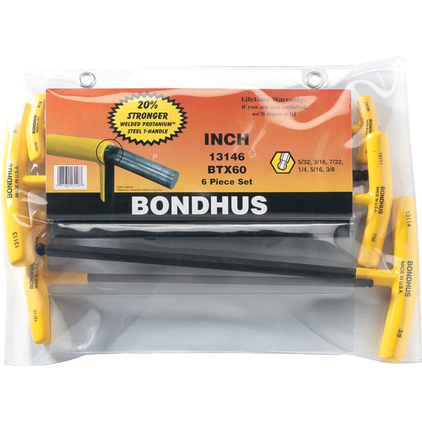 6-Piece A/F T-handled Ball Driver Set