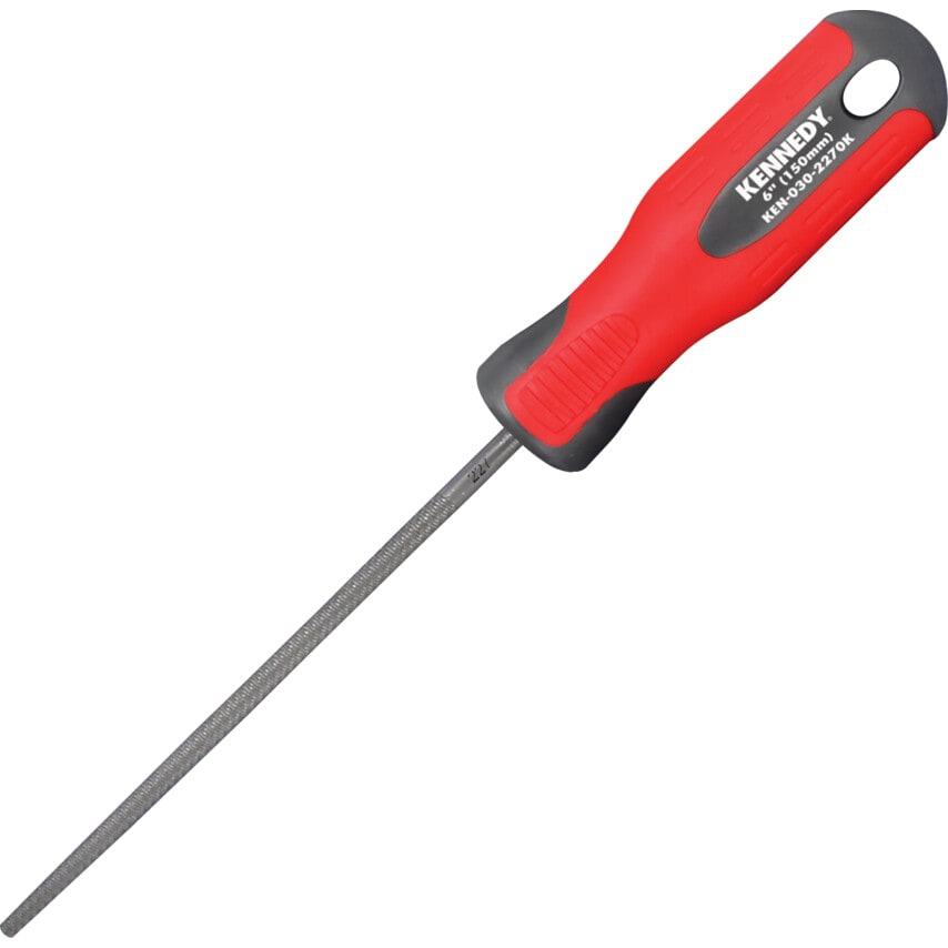 6" (150MM) Round Second Engineers File + Handle