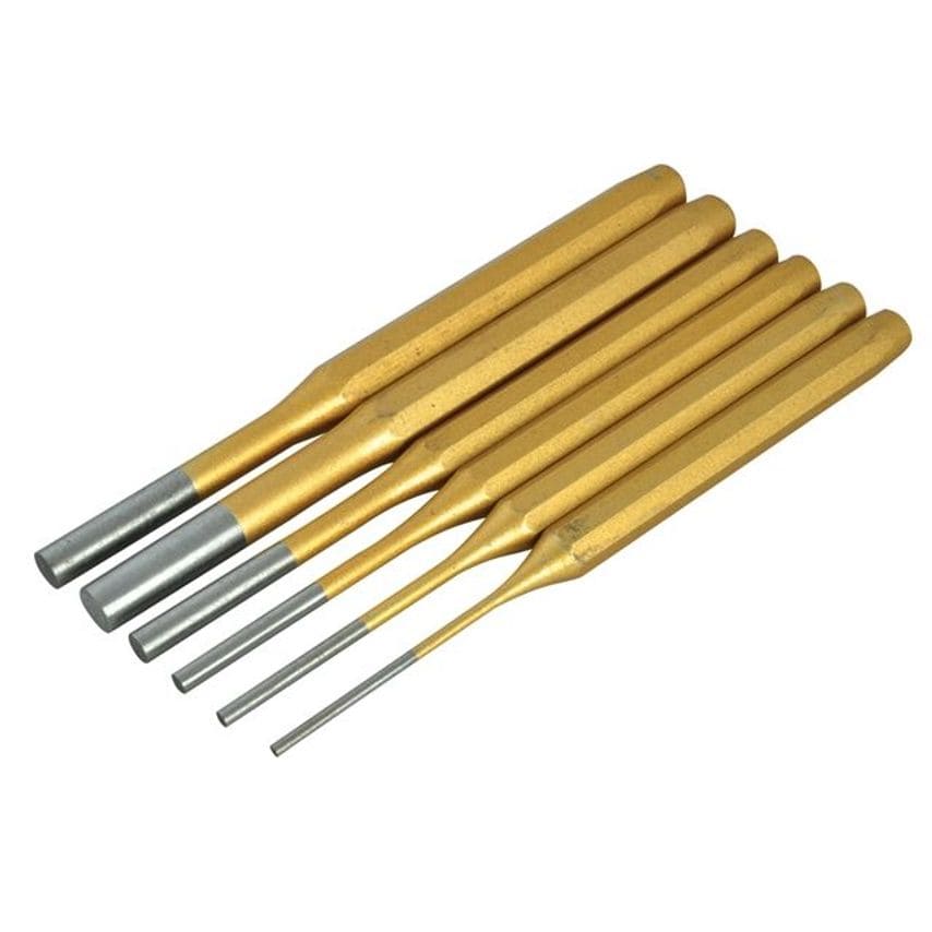 6 Pce Gold Pin Punch Set