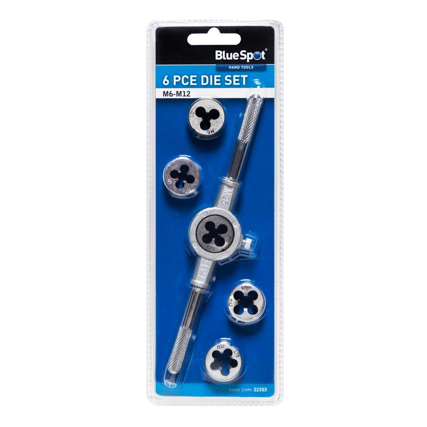6 Piece Die Set (M6-M12)