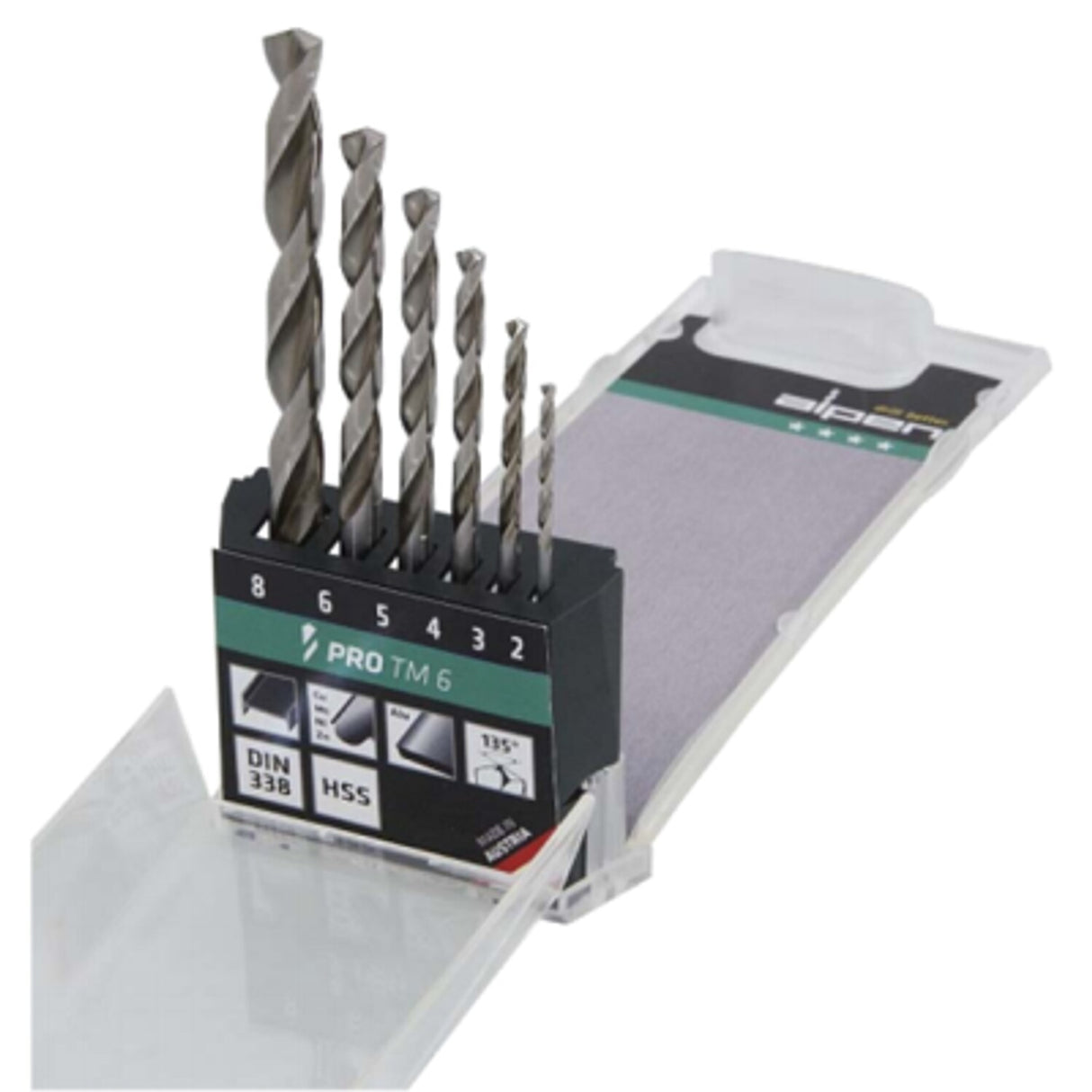 6 Piece HSS Pro Ground Jobber Drill Set