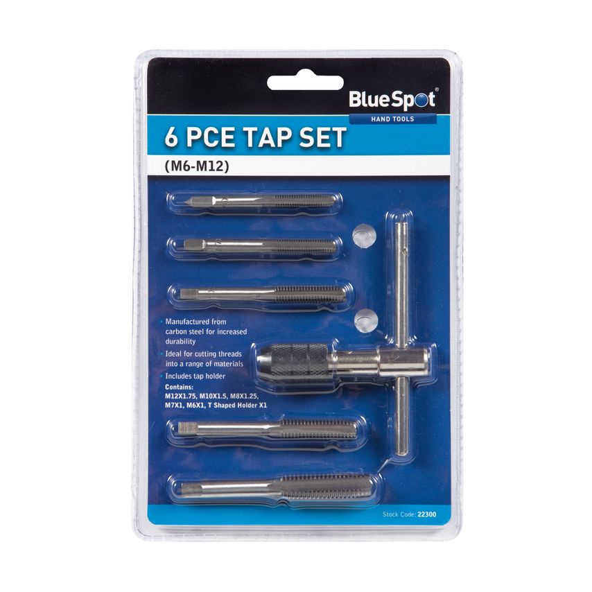 6 Piece Tap Set (M6-M12)