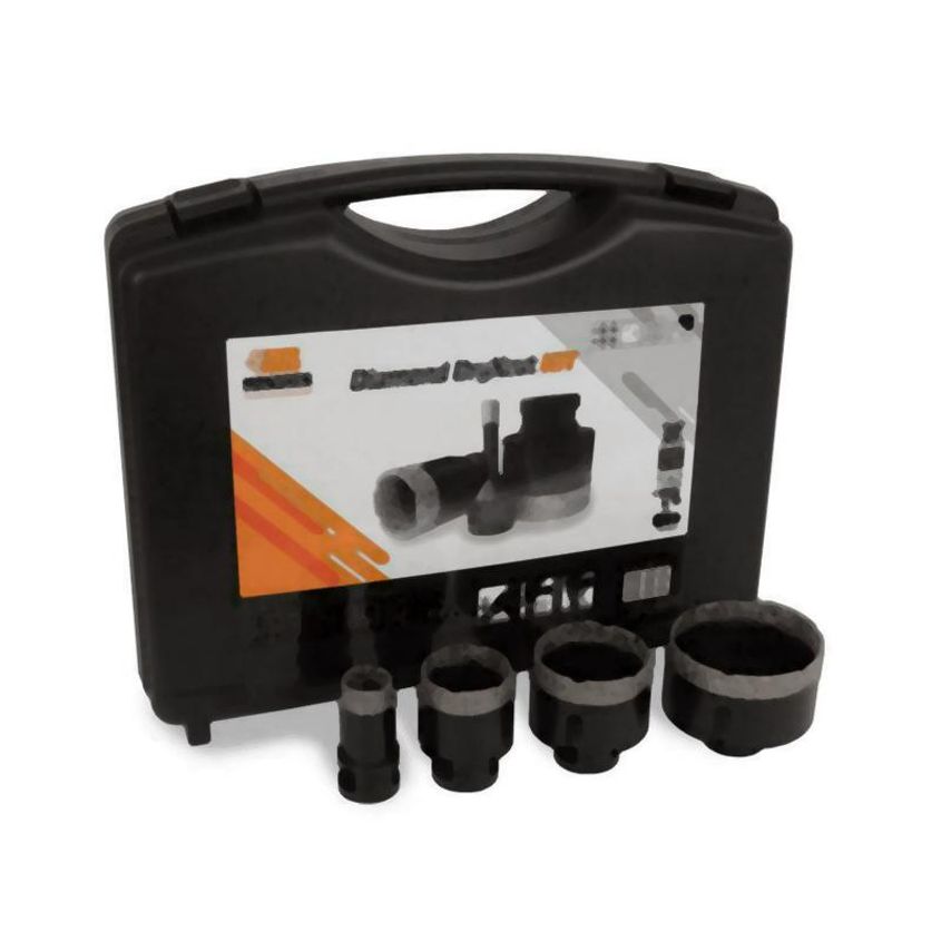 6 Pieces Kit - DryXcut Diamond drills 5, 6, 8, 10 & 12mm