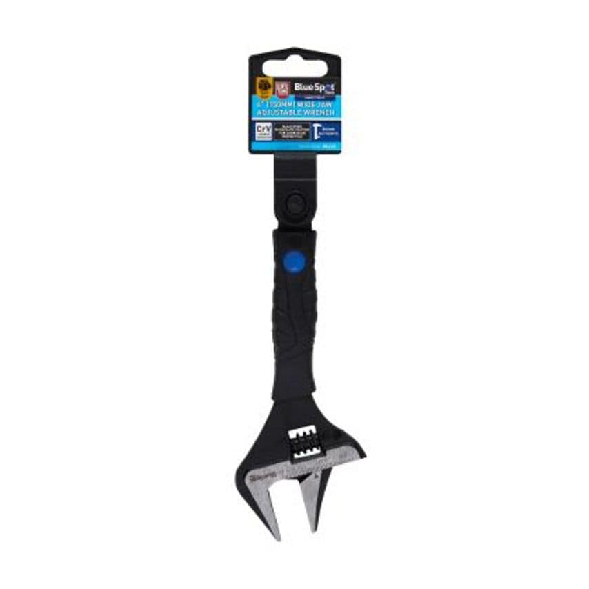 6" Wide Jaw Adjustable Wrench