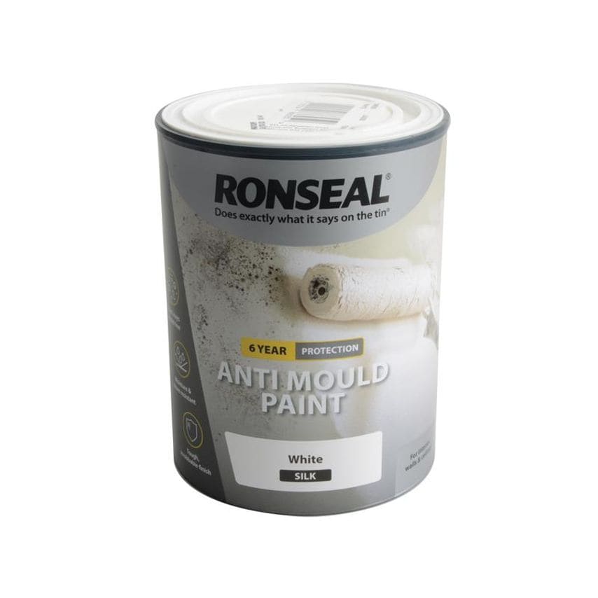 6 Year Anti Mould Paint White Silk 750ml RSLAMPWS750
