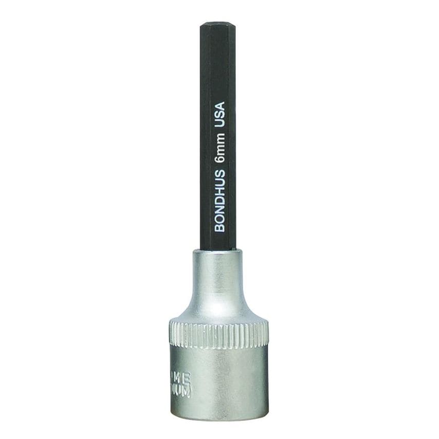6mm Hex 2" Inhex Socket Bit + Hex Socket, 6mm, 43268