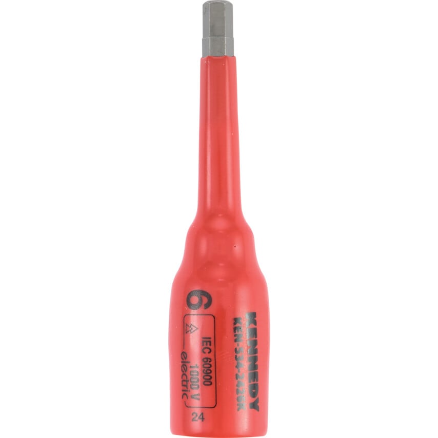 6mm Insulated Deep Hexagonal Socket 3/8" SQ/DR - 1000 V