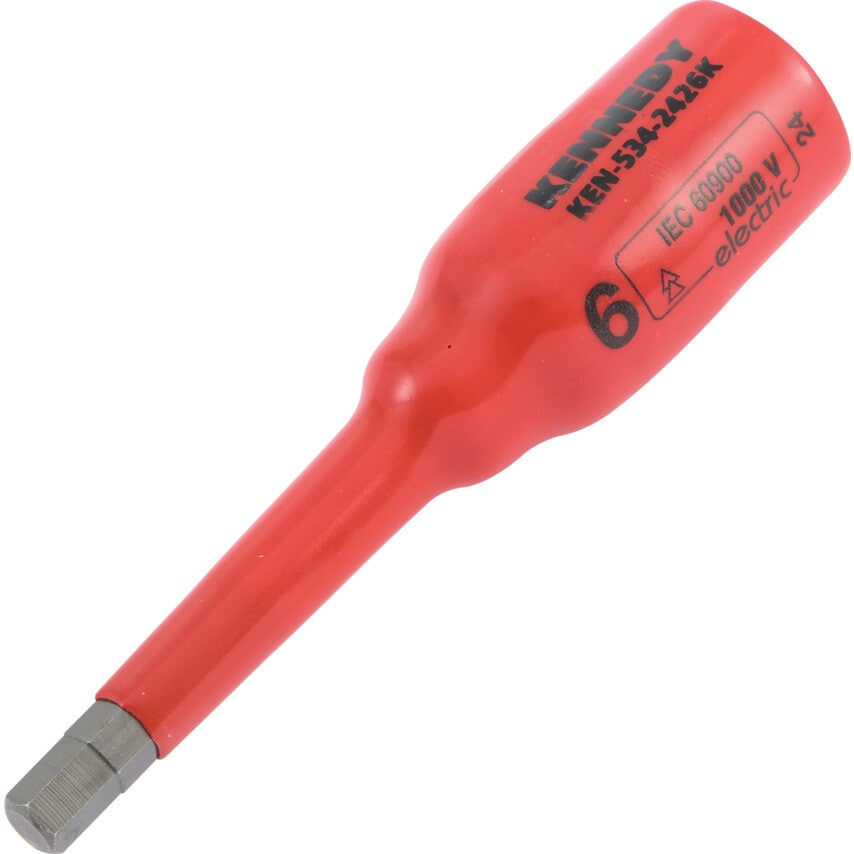 6mm Insulated Deep Hexagonal Socket 3/8" SQ/DR - 1000 V