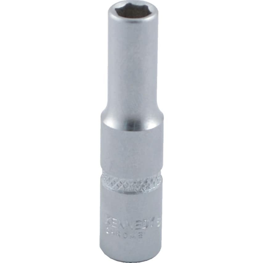 6mm Single Hex Deep Socket 1/4" Square Drive