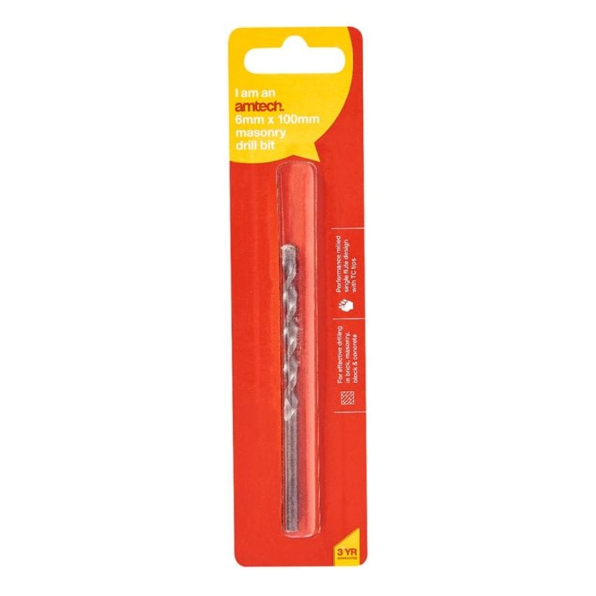 6mm X 100mm Masonry Drill Bit