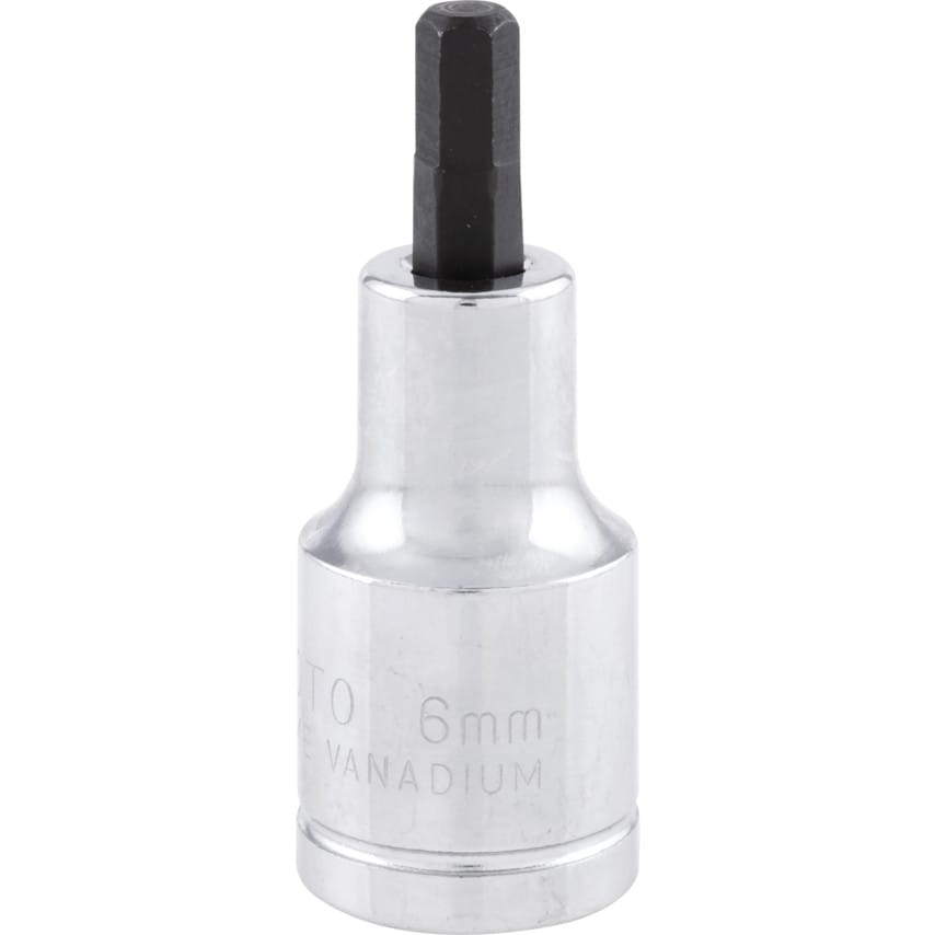 6mm x 55mm Hex Bit Socket 1/2" Square Drive