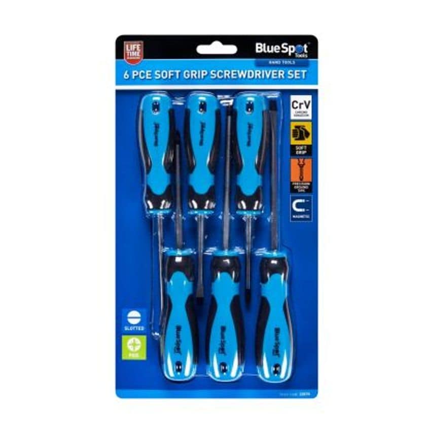 6pc Soft Grip Screwdriver Set