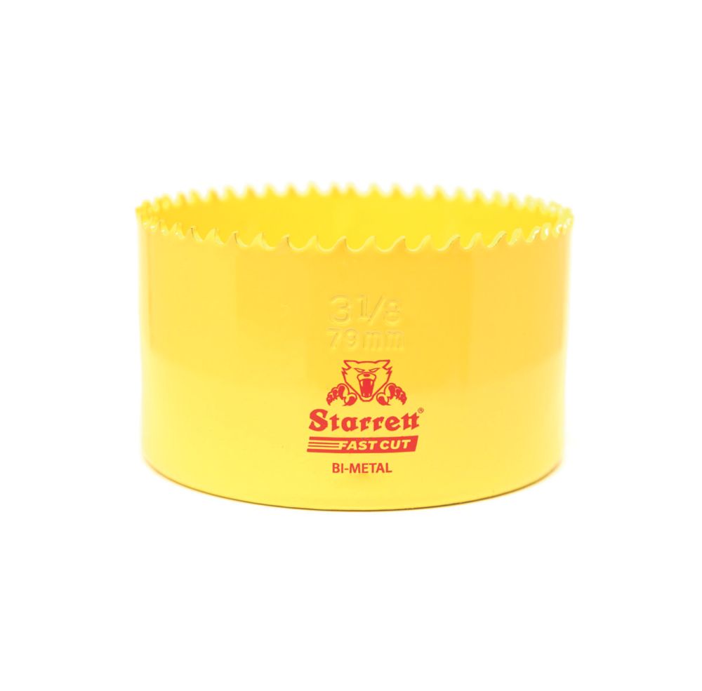 Starrett FCH0318 Multi-Material Bi-Metal Fast Cut Holesaw 79mm