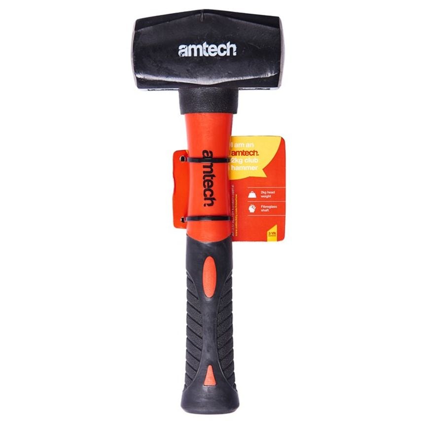 70oz (2kg) Club Hammer with Fibreglass Shaft