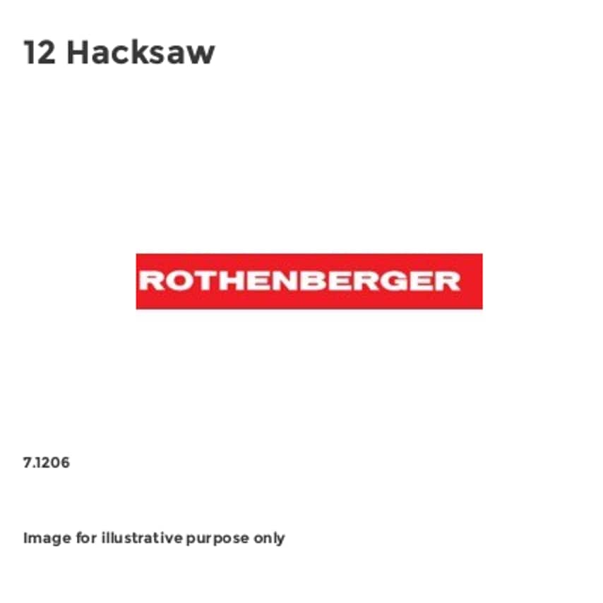 7.1206 12 Hacksaw