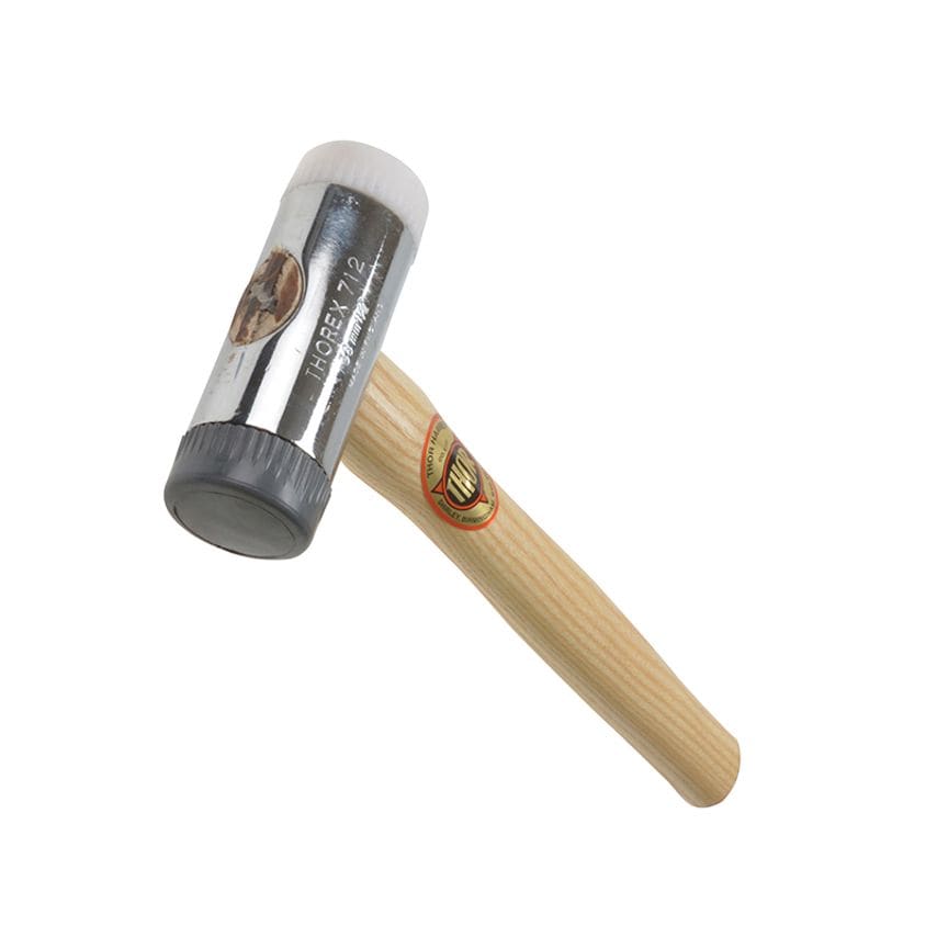 712R Soft & Hard Faced Hammer Wood Handle 38mm 650g THO712R
