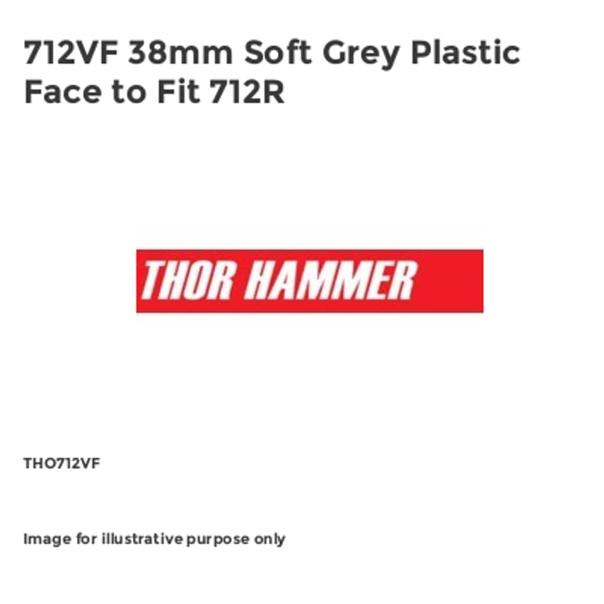 712VF 38mm Soft Grey Plastic Face to Fit 712R THO712VF