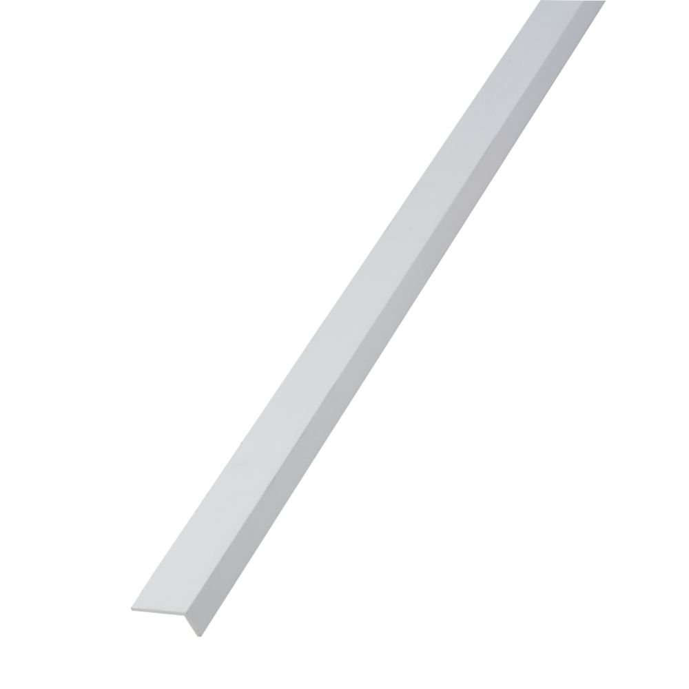 Rothley White Plastic Angle 1000mm x 10mm x 20mm