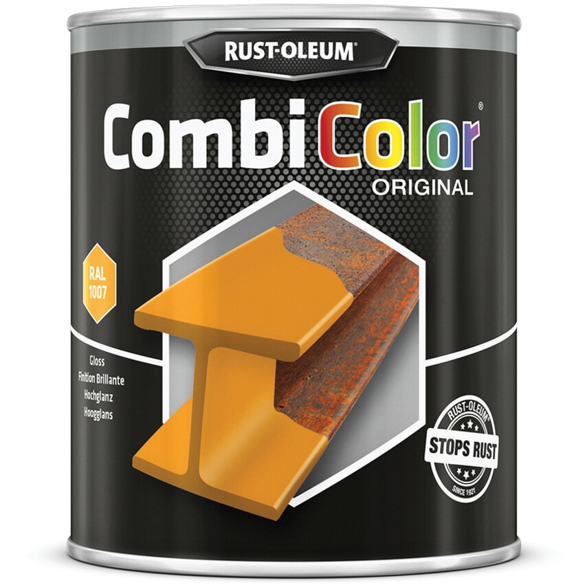 7348 Combicolor Safety Yellow Metal Paint - 750ML