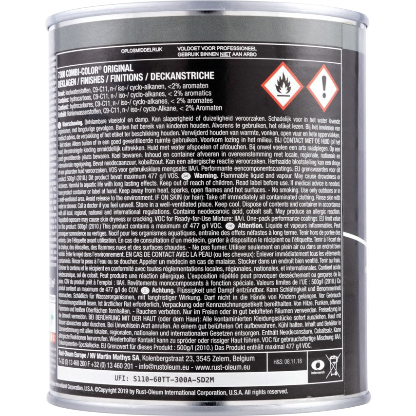 7348 Combicolor Safety Yellow Metal Paint - 750ML