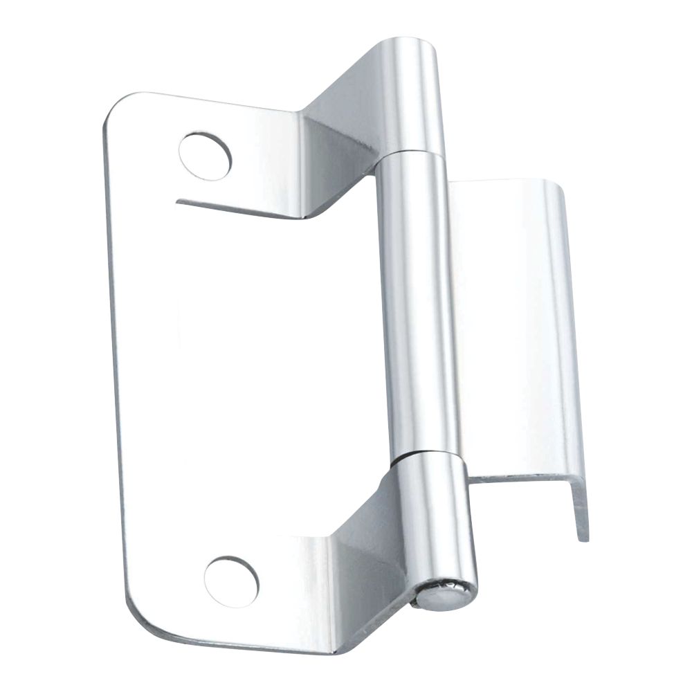 Smith & Locke Polished Chrome  Double Cranked Door Hinges 50mm x 64.6mm 2 Pack