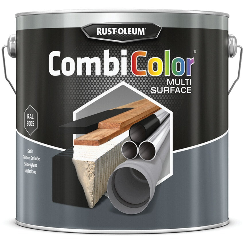 7375MS CombiColor Multi-surface Satin Black 2.5L