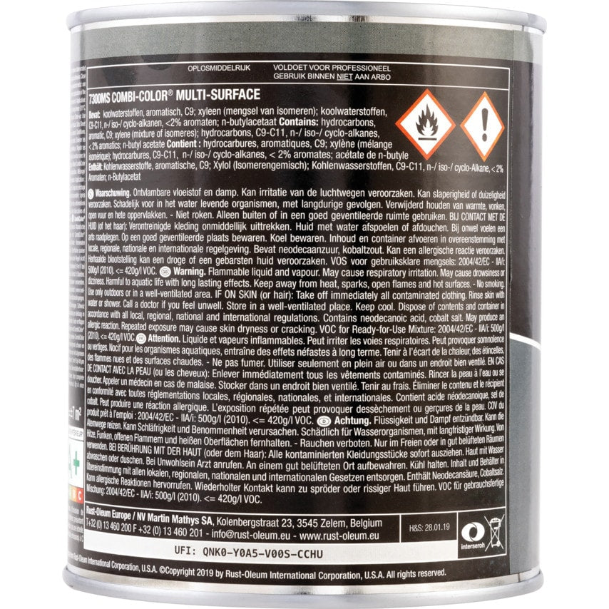 7378MS CombiColor Multi-surface Matt Black 750ML