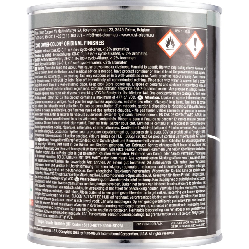 7382 Combicolor Steel Grey Metal Paint - 750ML