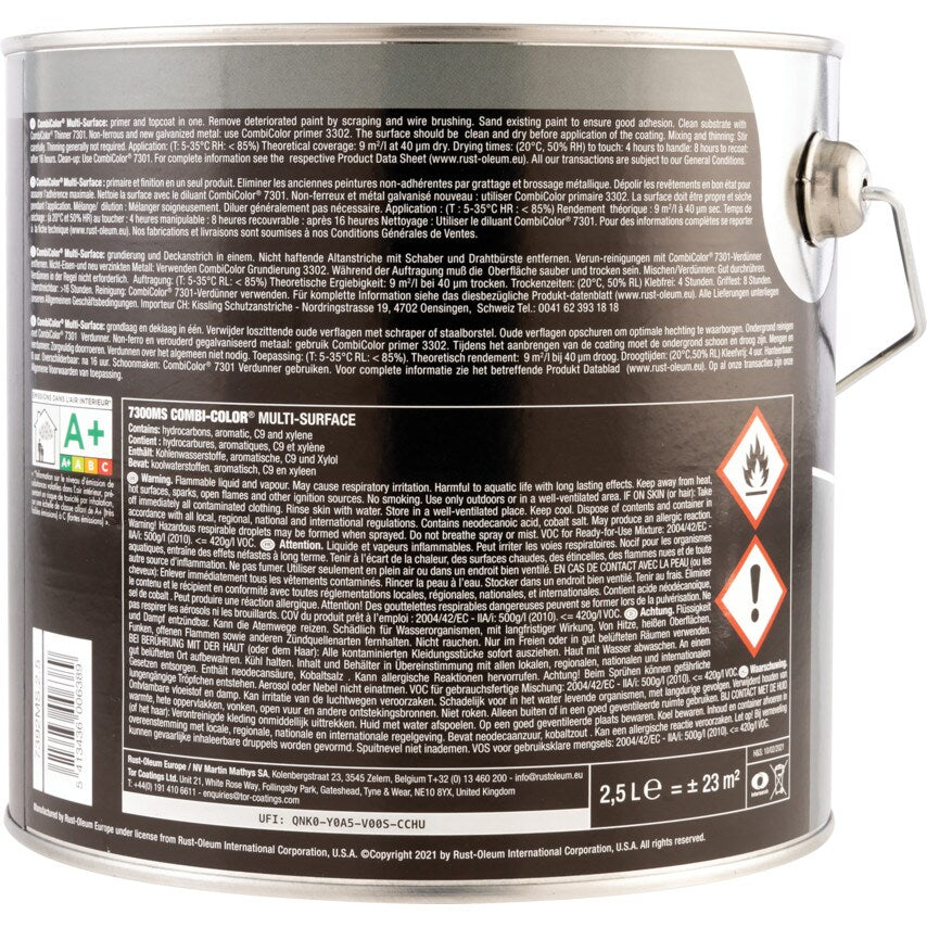 7392MS Combicolor Gloss White Multi-surface Paint - 2.5LTR