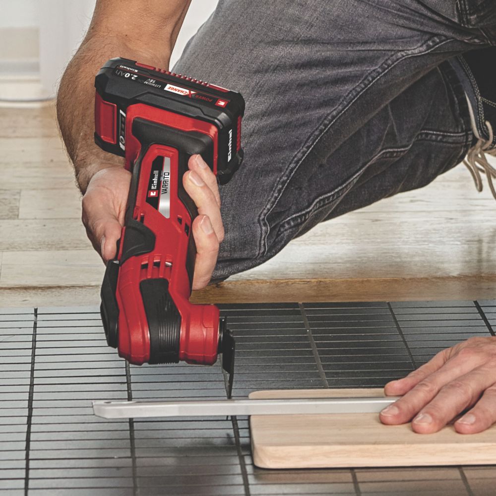 Einhell Varrito 18V Li-Ion Power X-Change  Cordless Multi-Tool & 14 Accessories - Bare
