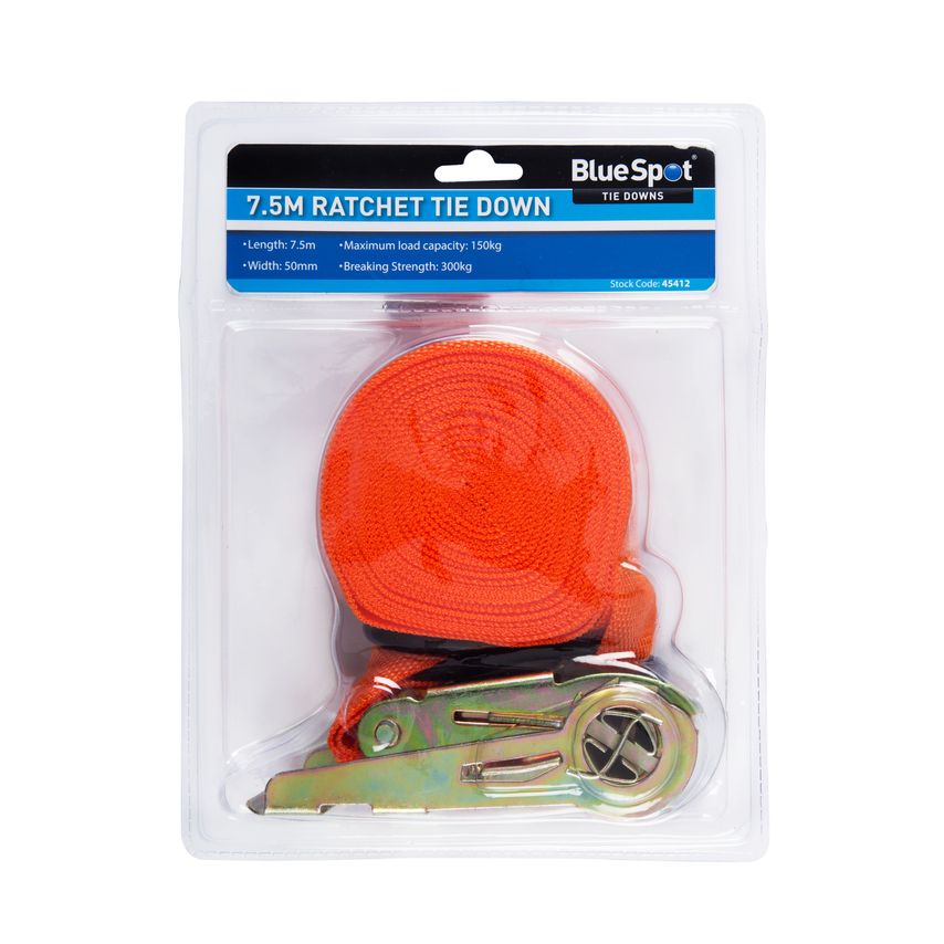 7.5m (25ft) Ratchet Tie Down Strap