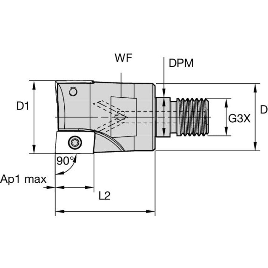 7690VA16SA032Z3R43 Milling Toolholder