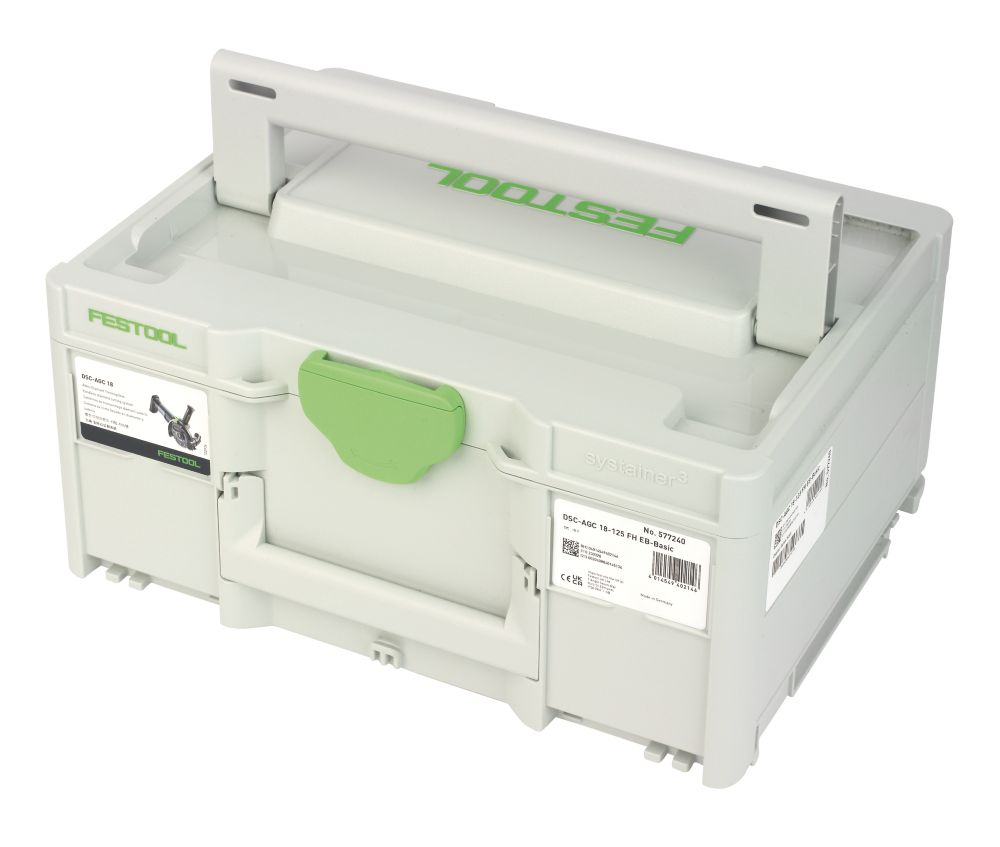 Festool DSC-AGC 18-125 FH EB-Basic 18V Li-Ion Airstream & Bluetooth 5" Brushless Cordless Angle Grinder - Bare